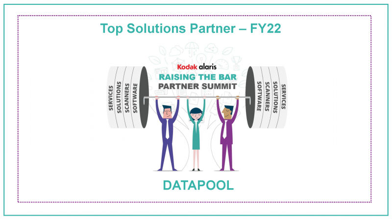 Kodak Alaris Partner Award Top Solutions Partner Datapool